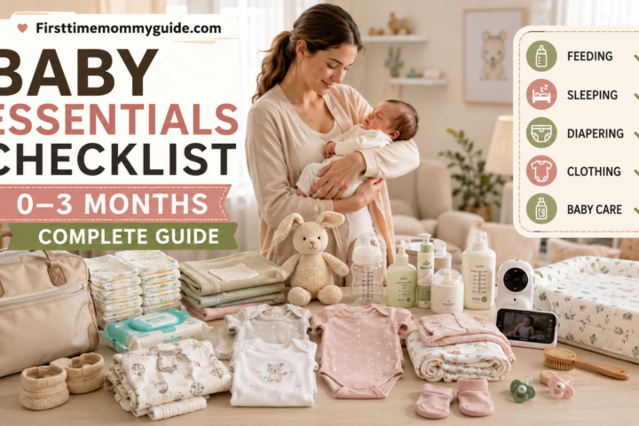 Baby Essentials Checklist 0–3 Months (Complete Guide)