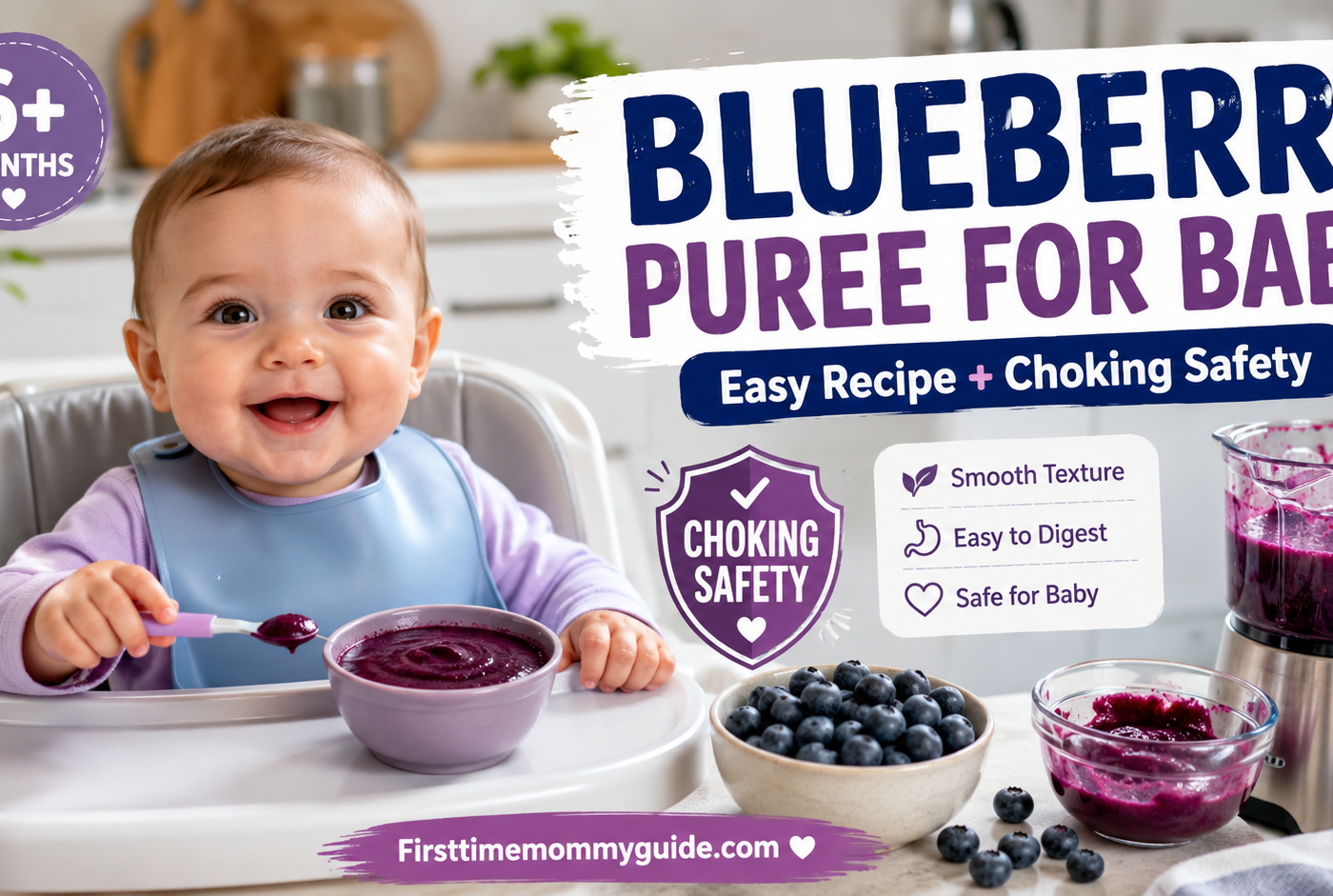 Blueberry Puree for Baby: Easy Recipe & Choking Safety Guide