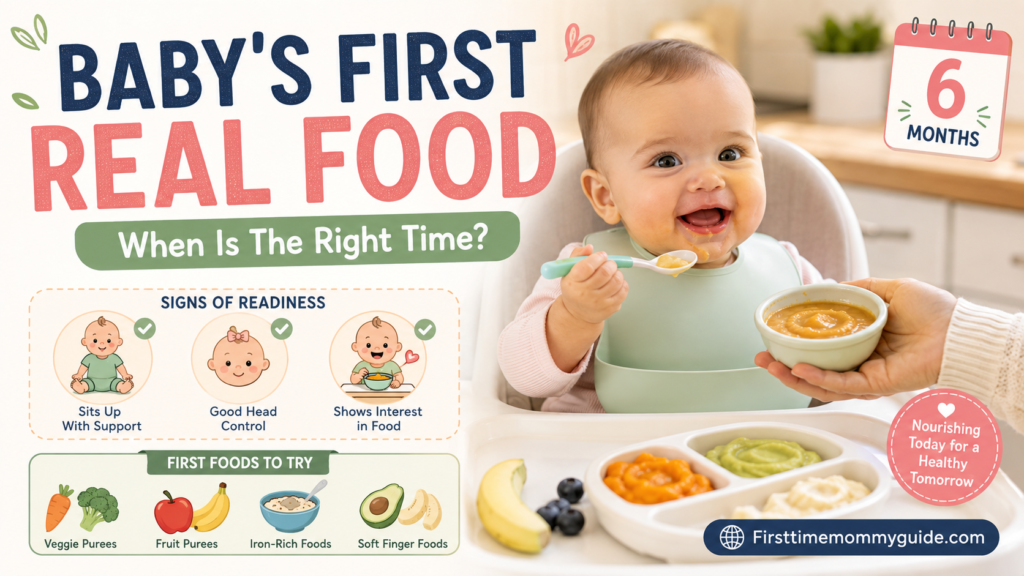 When Can My Baby Start Eating Real Food? Age, Signs & First Foods 2026