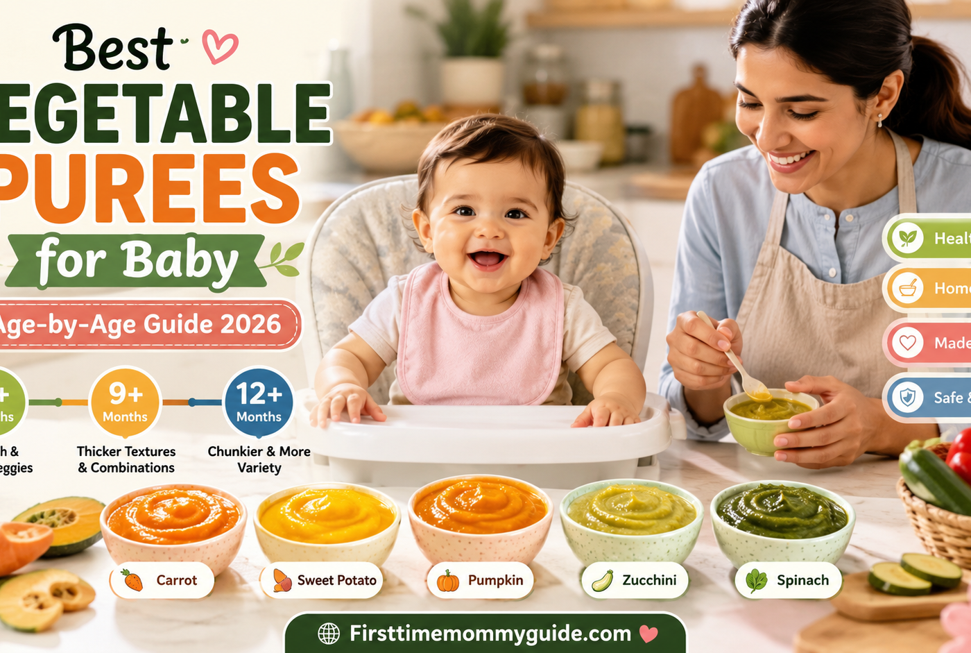Best Vegetable Purees for Baby: A Complete Age-by-Age Guide 2026