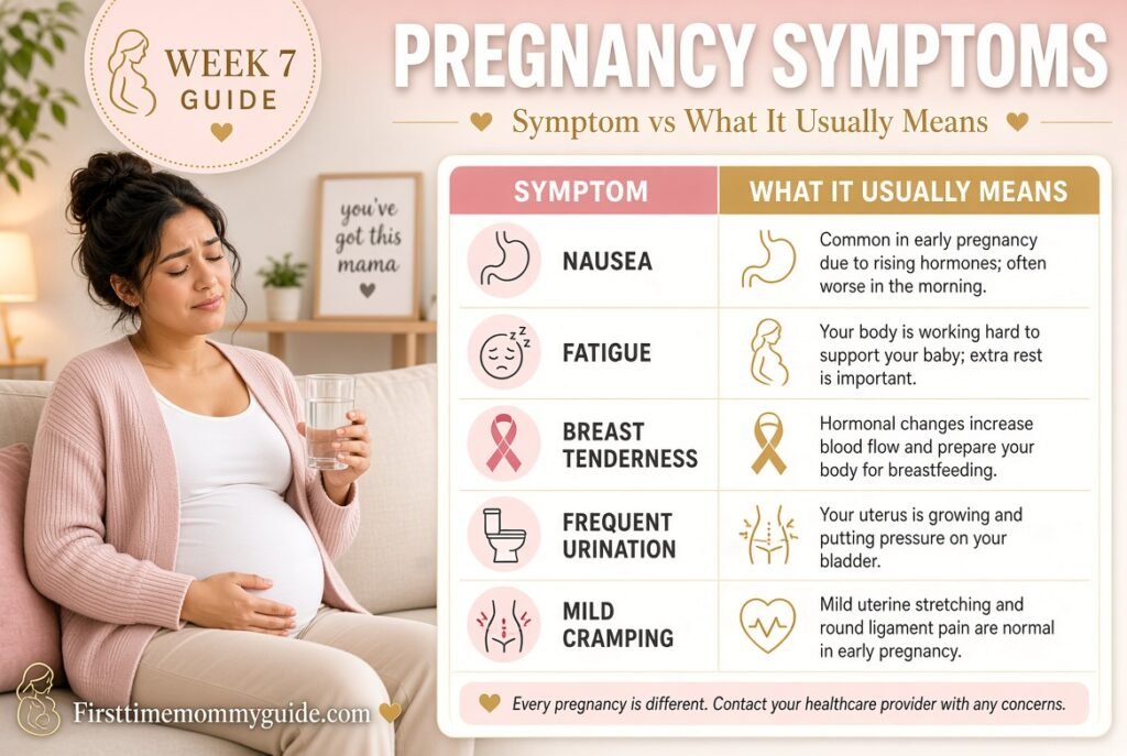 Pregnancy Week By Week 7: Symptoms & Baby Size 2026