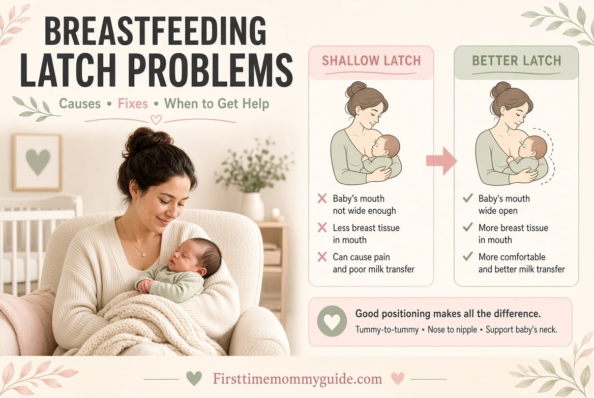 Breastfeeding Latch Problems: Causes, Fixes & When to Get Help 2026