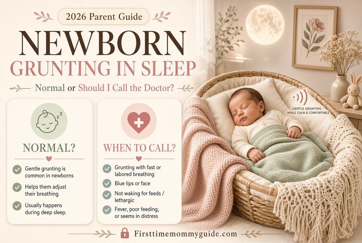 Newborn Grunting in Sleep Normal or Should I Call the Doctor? A Complete Parent Guide 2026
