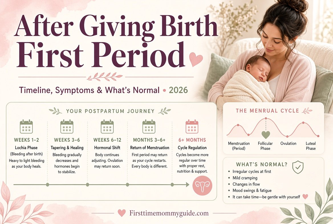 After Giving Birth First Period: Timeline, Symptoms & What's Normal 2026