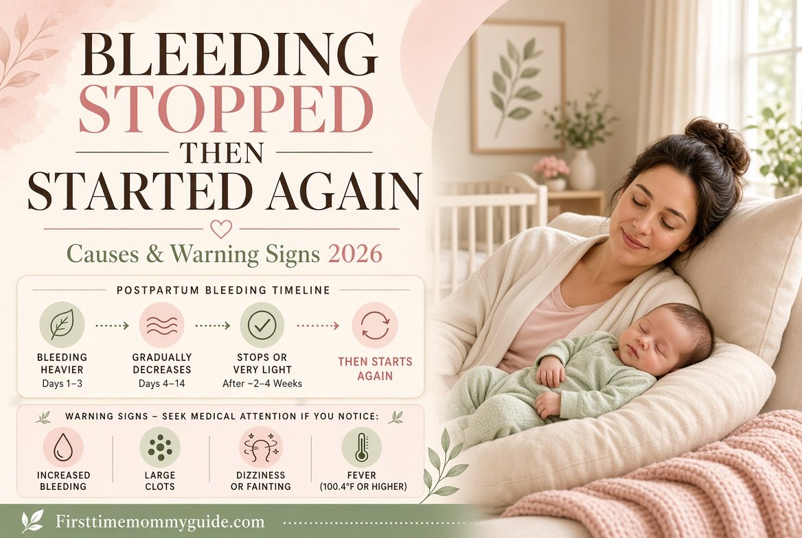 Bleeding After Birth Stopped Then Started Again: Causes and Warning Signs 2026