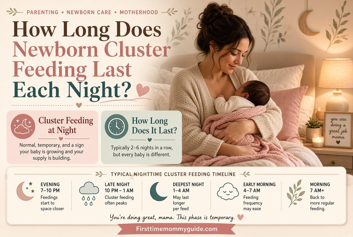 How Long Does Newborn Cluster Feeding Last Each Night? A Complete Guide for New Parents 2026
