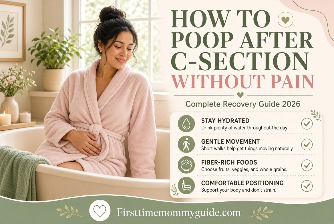 How to Poop After C Section Without Pain: Complete Recovery Guide for New Moms 2026