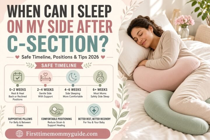 When Can I Sleep on My Side After C Section? Safe Timeline, Positions & Tips 2026