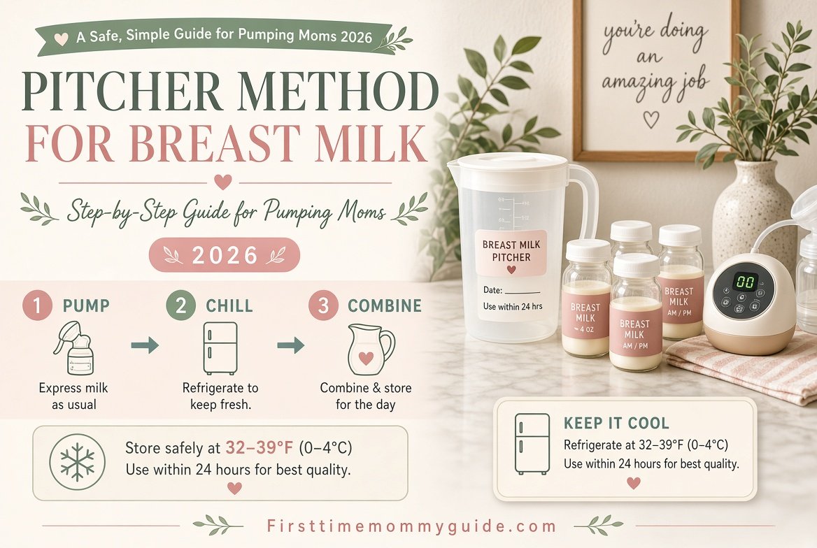 How to Do the Pitcher Method for Breast Milk Step by Step: A Safe, Simple Guide for Pumping Moms 2026